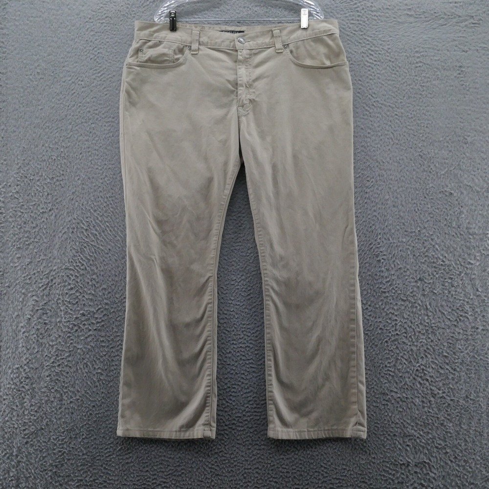 Fidelity Havana Twill Mens 40 Tan Khaki Straight Leg Pants Made in USA